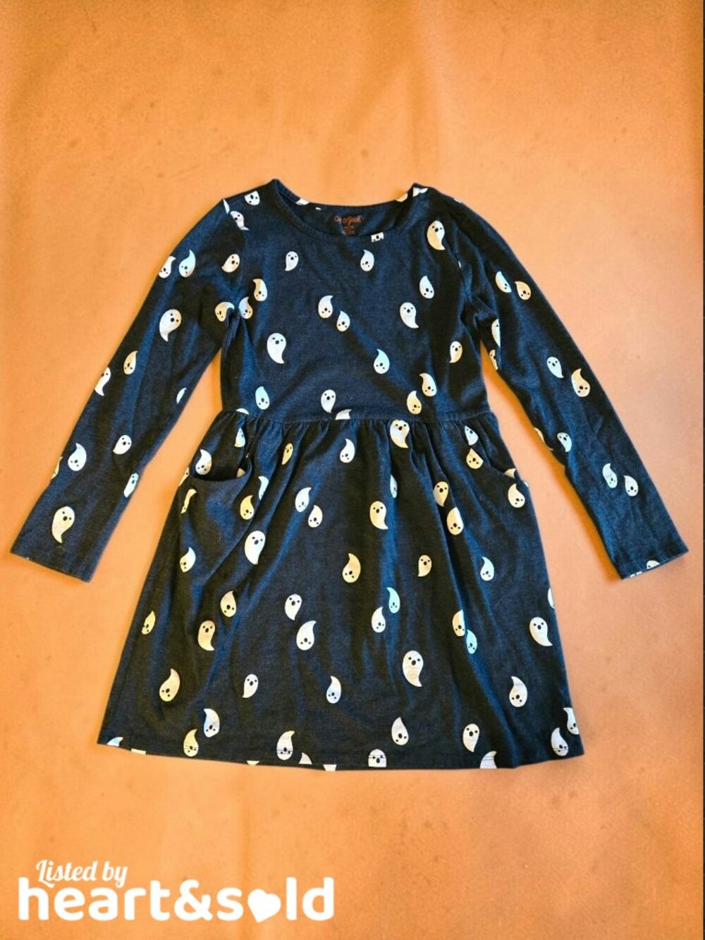 Girls Cat & Jack Halloween Ghost T-shirt Dress